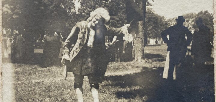 Photograph of John W. Jackson as Lafayette in 1911.